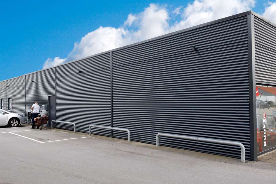 Einfache und einladende Fassade, Østergade 53, 9700 Brønderslev